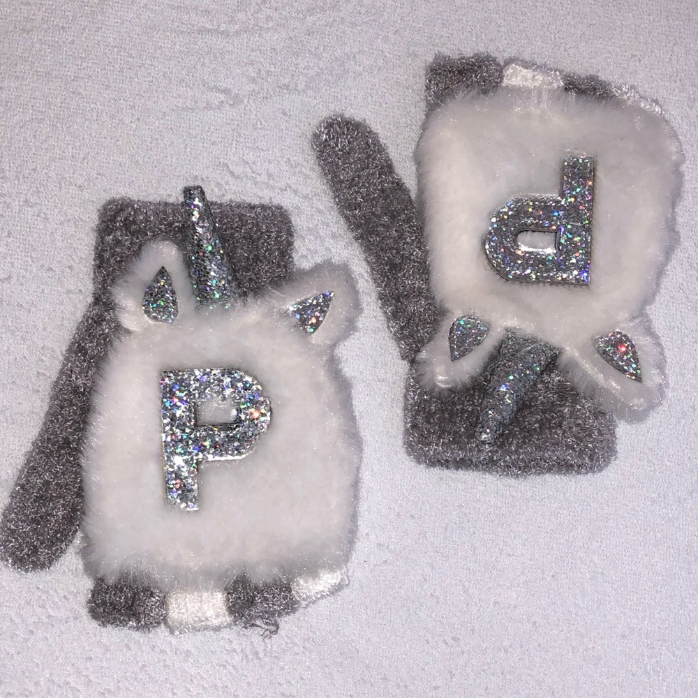*DONATED* NWOT Justice Girls Unicorn Flip Top 2 in 1 Knit “P”Gloves🦄
